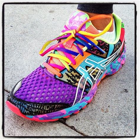 bright colorful athletic shoes.